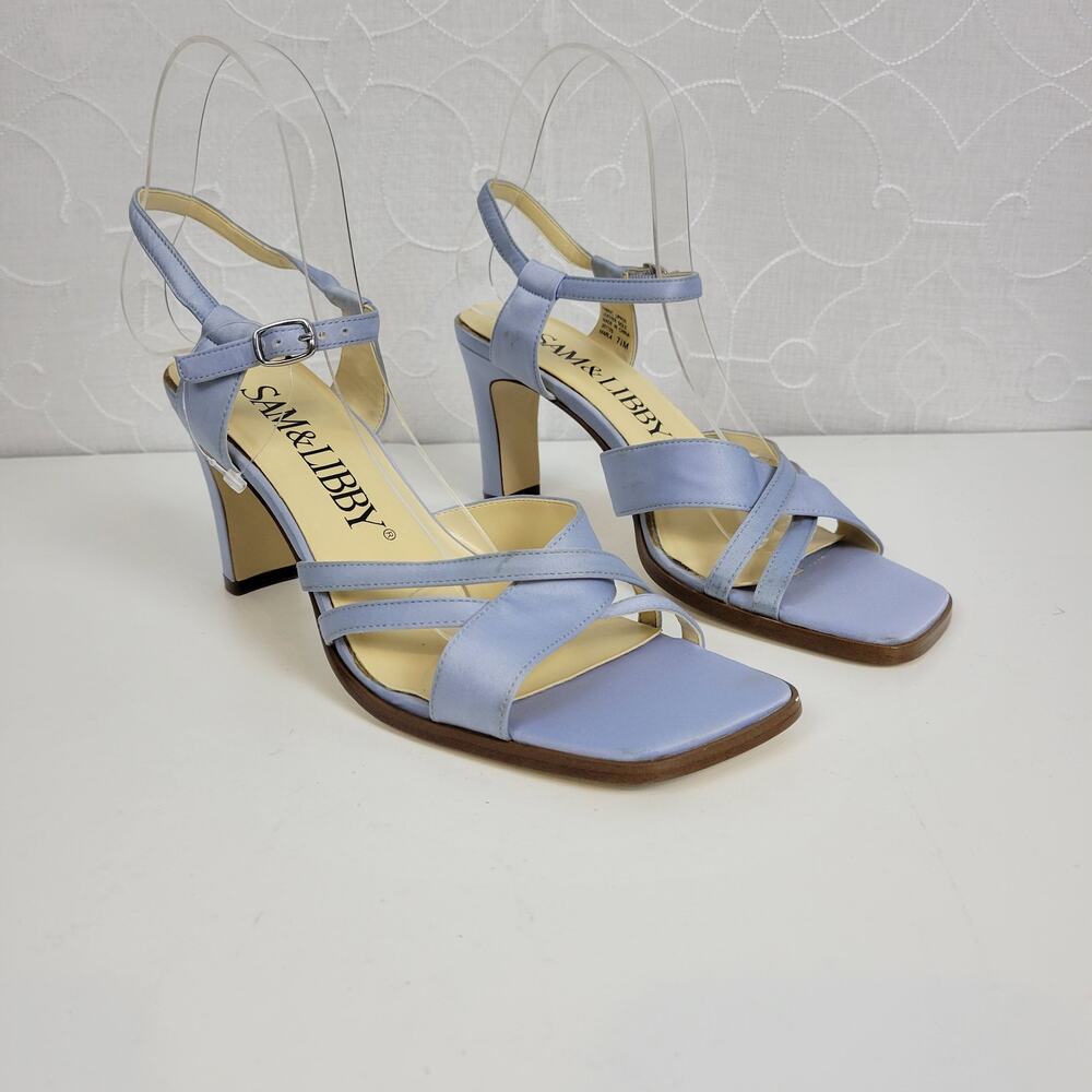 Sam & Libby Light Blue Strappy Heels
